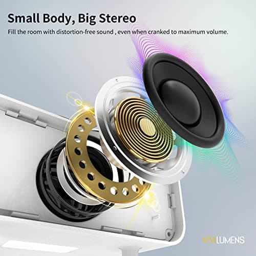 Vivilumens Speakers Bluetooth Wireless, 3 in 1 Portable Cute Speakers Vintage Style with Aromatic, Small LED Night Light for Home Office Decor, Ideal Gifts for Birthday, Anniversary 5