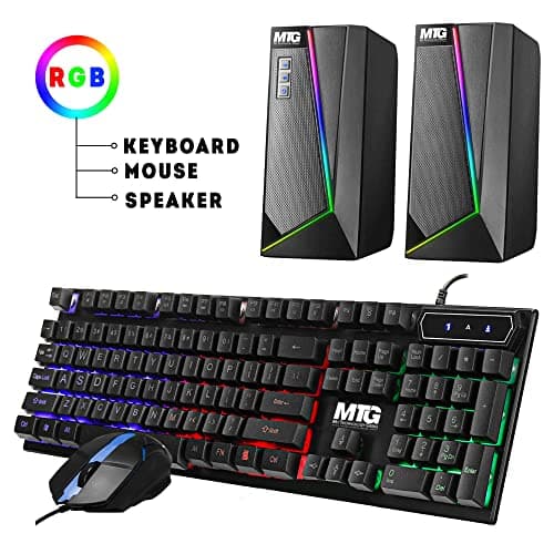 HP Elite Desktop Computer PC, 3.1 GHz, Intel Core i5, 16GB, RAM, 1TB HDD, New 22 inch LED Monitor, RGB Speaker and Keyboard Mouse, WiFi, Windows 11 (Renewed) 5