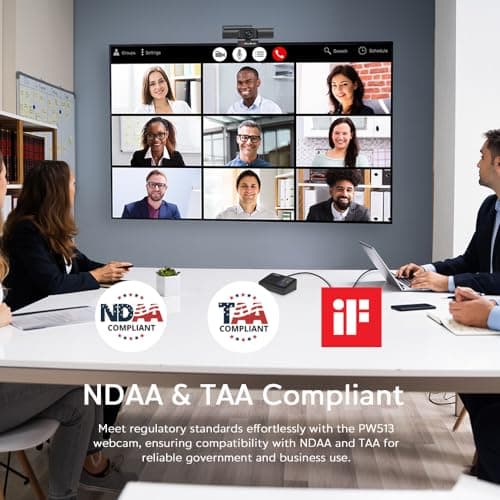 AVerMedia 4K webcam for PC, Gaming Camera for Streaming, Video Calls, Built-in Mic, Privacy Cover, for Teams, Google Meet, Zoom, OBS and more, for PC/Mac - PW513 Live Streamer CAM 6