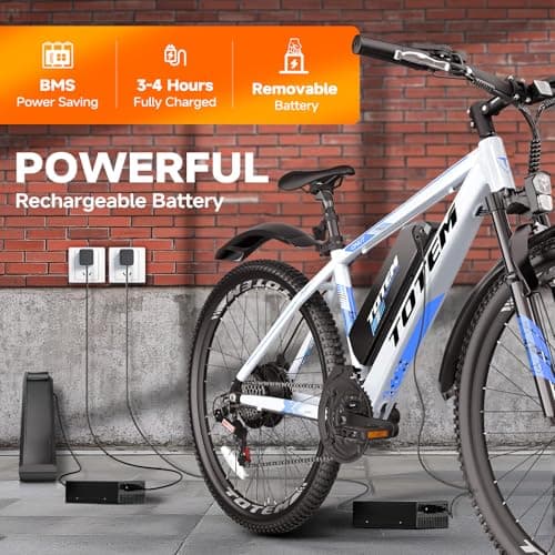 Totem Electric Bike for Adults,26 Electric Mountain Bike,750W Peak Motor 20MPH 40 Miles, Lightweight 46lb Aluminum Frame, Commuting E Bicycle for Men TeensWomen UL 2849 Certified 7