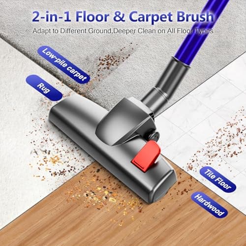 AKAVAC Corded Stick Vacuum Cleaner, 25Kpa Powerful Stick Vacuum, 2 in 1 Vacuum Cleaners,1.2 L Dust Cup, Corded Handheld Vacuum Pet for Hair, Short-Pile Carpet, Hardfloor (Dark Blue) 5