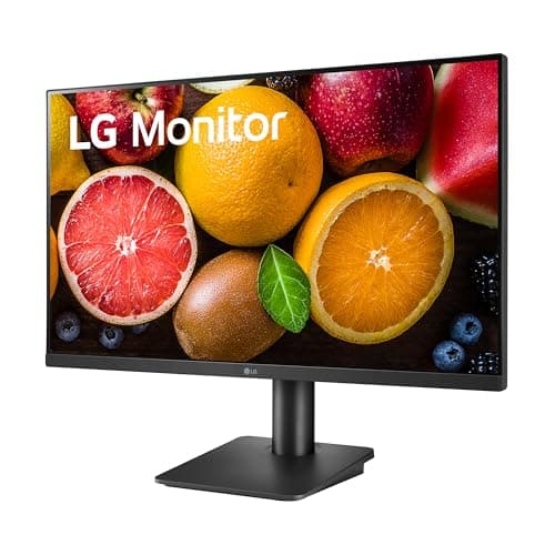 LG FHD (1920 x 1080) 27 Inch Computer Monitor, IPS, AMD FreeSync, 3-Side Borderless Design, Tilt/Height Adjustable Stand, 75Hz, 5ms, OnScreen Control, HDMI, DisplayPort, D-Sub, 27MP450-B, Black 2