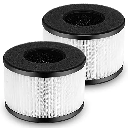 2-Pack BS-03 Replacement Filter Compatibel with PARTU and Slevoo BS-03 Air Purifier Part U & Part X, 3-in-1 Filtration System (Not fit BS-01）