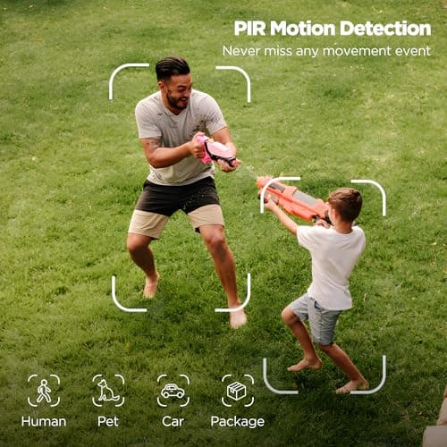 YUPBOE Security Cameras Wireless Outdoor Solar: Battery Cameras for Home Security WiFi Camera Outdoor Surveillance Camera PTZ 360° CCTV Cam System with Floodlight Color Night Vision PIR Sensor 6