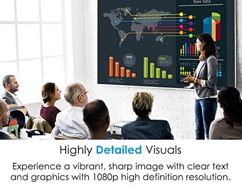 Optoma EH412ST Short Throw 1080P HDR Professional Projector | Super Bright 4000 Lumens | Business Presentations, Classrooms, or Meeting Rooms | 15,000 hour lamp life | Speaker Built In | Portable 5