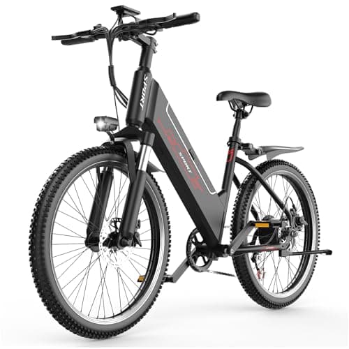 ASKGO Electric Bike for Adults, 1500W Peak Mountain Ebike with 28 MPH, 65 Miles Range, 7 Speeds, 48V 10Ah Removable Battery Ebike, 26" Electric Bicycle for Commute