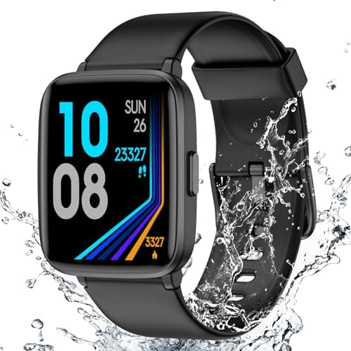 LIVIKEY Fitness Tracker Watch with Heart Rate Monitor, Activity Tracker with Pedometer, Sleep Monitor, Calories & Step Counter, IP68 Waterproof Smart Watches for Women Men Fitness Watch for Sports 8