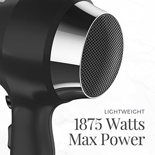 Remington Impact Resistant Hair Dryer, 1875-Watt Blow Dryer with Tourmaline, Titanium & Ceramic Technology, 3 Heat, 2 Speed Settings, Cool Shot, Diffuser & Concentrator Attachments 6