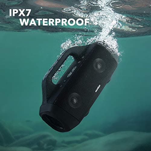 Soundcore Anker Motion Boom Waterproof Bluetooth Speaker with Titanium Drivers, BassUp Technology, IPX7, 24H Playtime, App, Built-in Handle, Outdoor Speaker for Camping, Pool, Beach, Backyard 6