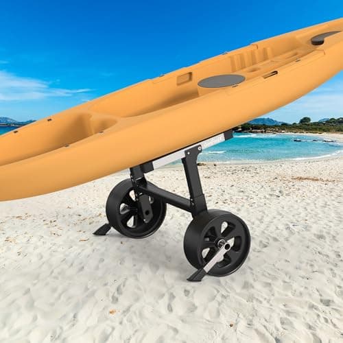 GanFindX Upgraded Foldable & Aluminium Kayak Cart Dolly Equipped with Elastic Straps | Lightweight Kayak Cart, Kayak Trolley, Canoe Cart 7