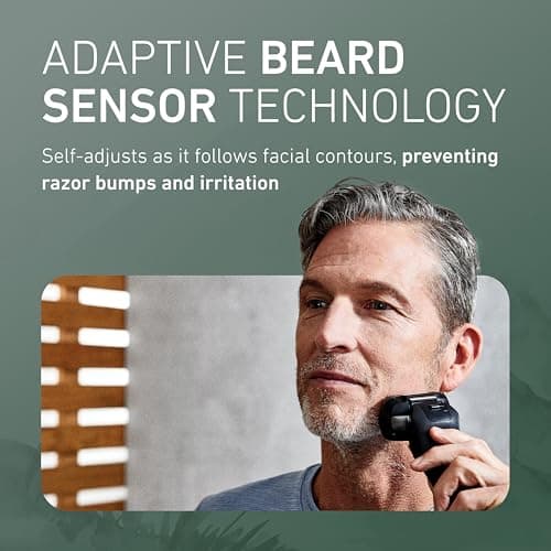 Panasonic ARC6 Electric Razor for Men Face, Wet & Dry Shavers for Men with Foil Shaver, Pop-up Trimmer, Ultra-Fast 6-Blade, Smart Shave Sensor, 22D Flexible Pivoting Head - ES-LS8A-K (Black) 5