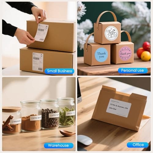 Forc Shipping Label Printer,4X6 Thermal Label Printer for Small Business & Office Package,Compatible with Android, iOS, Windows and Mac, Widely Used for Amazon,UPS,Etsy,USPS 5