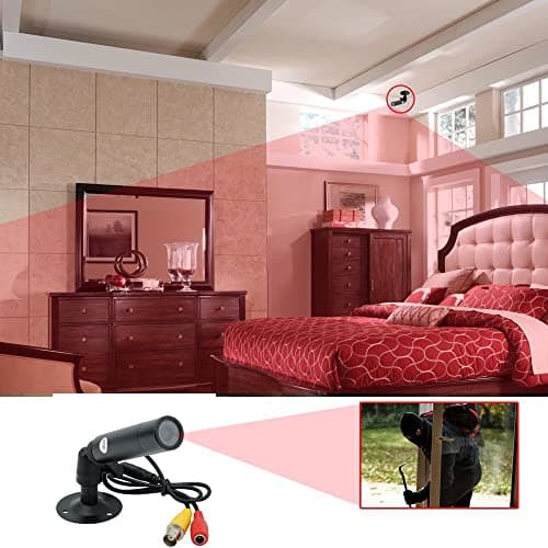 Vanxse® CCTV 1/3 CCD 1000TVL HD 3.6mm Mini Bullet Security Camera Indoor Surveillance Camera with Bracket 5