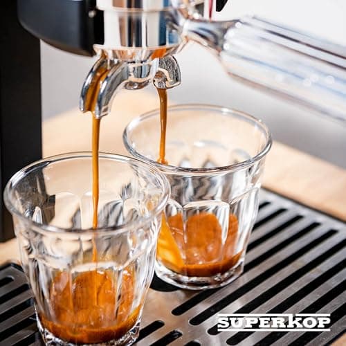 SUPERKOP Espresso & Coffee Maker, Manual Espresso Tool & Machine - Portable, Maintenance Free, Retro Stylish Design, Commercial & Home Purposes - 18 gr Espresso Capacity, Non-Electric - Black 7