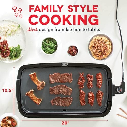 Dash Everyday Electric Griddle - Indoor Griddle for Versatile Cooking - Features Quick-Heating, Anti-Slip Feet, and Removable, Nonstick Plate - Aqua 5