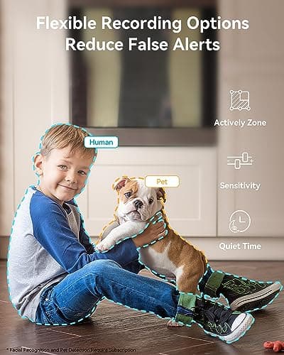 blurams Pet Camera 2K, Cameras for Home Security with One-Touch Call, Dog Camera w/Color Night Vision, Motion Tracking, Cloud & SD Card Storage (2.4GHz Wi-Fi) 7