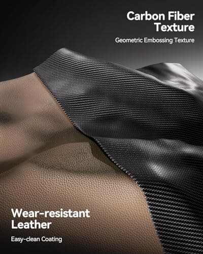 AutoFull C3 Gaming Chair, Racing Style Gaming Chair with Ergonomic Lumbar Support,Adjustable High Back PU Leather PC Chair with Footrest,Brown 7