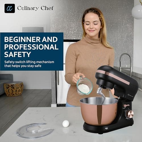 CULINARY CHEF 4.5L Retro Stand Mixer (Rose Gold Bowl *SPECIAL EDITION*) 6
