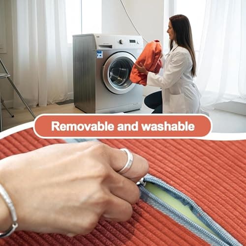 5-in-1 Folding Convertible Sofa Bed, Loveseat Sleeper with Pull-Out Bed, Floor Sofa Modular Futon Couch, 79" Oversized Corduroy Upholstered Boneless Couch for Living Room, Bedroom, Lounge, Orange 7