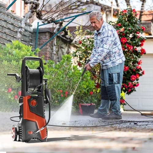 Electric Pressure Washer 5000PSIMax 3.5GPM Pressure Washer with 20 Ft Hose 16.3 Ft Power Cord, Making It Perfect for Cleaning Cars, Pool, Patio 5