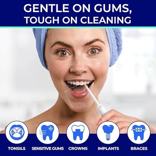 Oravix 100 ml Manual Oral Irrigation Bottle for Teeth & Gum Care, Portable Mouth Cleaner, Tonsil Debris Removal Tool, Child-Friendly Dental Rinse Device, Cordless & Battery-Free 5