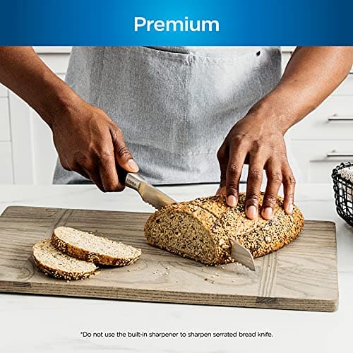 Ninja Knife Set, Knife Sharpener, Knife Block Set, Stainless Steel Knives, 14 Piece Set, Steak Knives, Chef Knives and More, Foodi NeverDull, Black, K32014​ 9