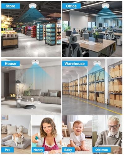 Kestanlora Smoke Detector Hidden Camera WiFi 1080P Wireless Cameras Nanny Cam with Motion Detection, Indoor Spy Camera for Home Security 5