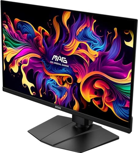 msi MAG 271QPX QD-OLED E2 27-inch 2K Gaming Monitor, 2560 x 1440 (QHD), 0.03ms Response Time, 240Hz, True Black HDR 400, HDMI, DP Port, Tilt and Height Adjustable 5