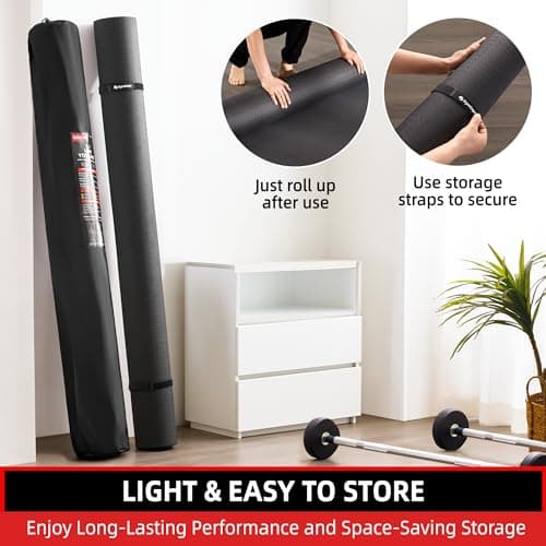 GymCope Extra Large Yoga Mat – 72"x48" or 78"x57", Non-Slip TPE Exercise Mat for Women & Men, Available in 1/4" to 1/2" Thickness, for Home Gym, Yoga, Pilates & Barefoot Workouts, with Towel, Straps & Carry Bag 7