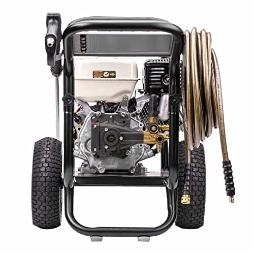 Simpson Cleaning PS60869 PowerShot 4000 PSI Gas Pressure Washer, 3.5 GPM AAA Triplex Pump, Honda GX270 Engine, Includes Spray Gun, Wand, 5 QC Nozzle Tips, 3/8-inch x 50-Foot Monster Hose, 49-State 12