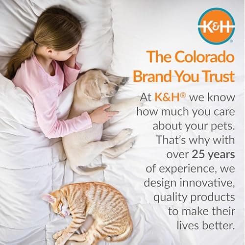 K&H Pet Products Pet Bed Warmer, Turn Any Pet Bed Into a Heated Cat or Dog Bed, Waterproof Indoor Heated Warming Pad Insert, Automatic Temperature, Safety Listed - Small 10.25 X 9.25in Gray 8