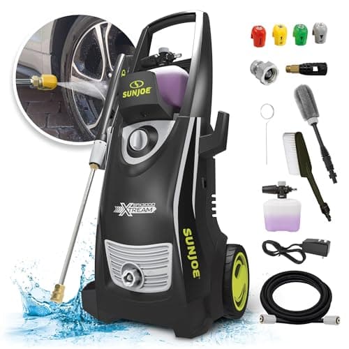 Sun Joe SPX3000-XT1 XTREAM 2,200 PSI Pressure Washer with 14.9A Motor, Includes 4 Quick-Connect Nozzles, High-Pressure Hose, Garden Hose Adapter, and 35-Foot Power Cord 8