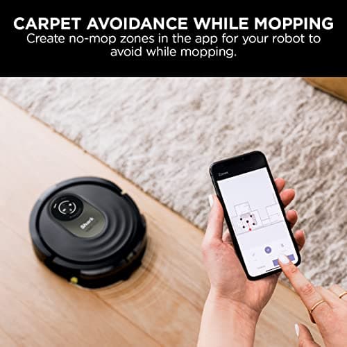 Shark AI Robot Vacuum & Mop, with Home Mapping, Perfect for Pets, Wifi, Works with Alexa, Black/Gold (AV2001WD) 9