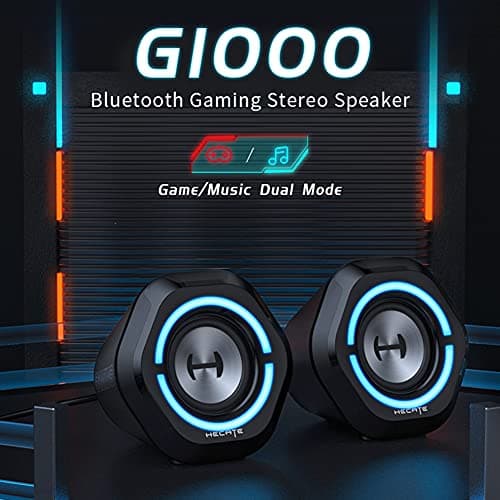 Edifier Bluetooth 5.3 Gaming Speakers,10W PC USB Computer Speakers for Laptop Desktop 3.5mm aux Input Hecate G1000 Black 5