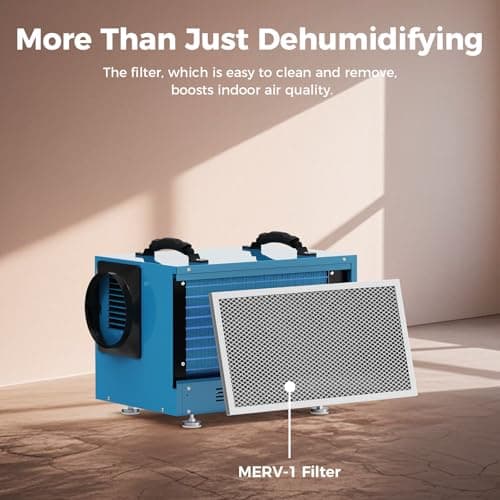 ALORAIR Wi-Fi Crawlspace Dehumidifier, 113 Pint with Drain Hose for Crawl Space, Basement, Commercial and Water Damage Restoration, Compact and Portable, Auto-Defrost 7