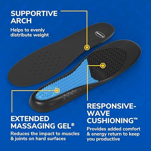 Dr. Scholl's Work Insoles (Pack) // All-Day Shock Absorption and Reinforced Arch Support That Fits in Work Boots and More (for Men's 8-14, Also Available for Women's 6-10) 1 Pair (Pack of 2) 2 Count 5