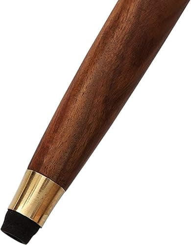 EXNOT Vintage Brass Handle Victorian Telescope Fold able Wooden Walking Stick Walking Cane Ideal Gift 6