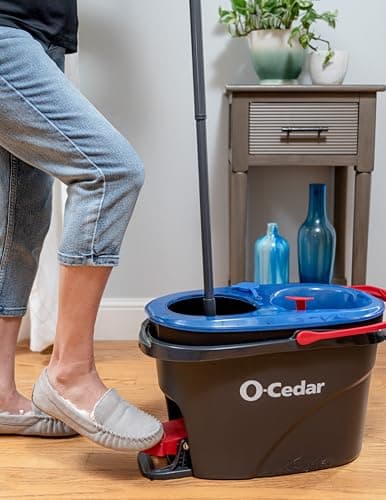 O-Cedar RinseClean Spin Mop & Bucket System | Clean with Water | Removes 99% of Bacteria 13