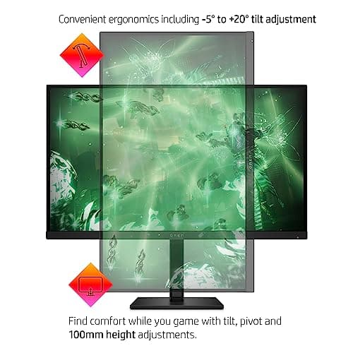 HP OMEN 27q QHD 165Hz Gaming Monitor, QHD Display (2560 x 1440), IPS Panel, 99% sRGB, 95% DCI-P3, 16:9, AMD FreeSync Premium Technology, 27q (2023) 6