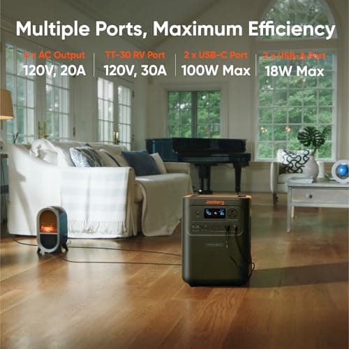 Jackery HomePower 3600 Plus Portable Power Station, 3600W AC Output, 3584Wh LFP Solar Generator, Expandable up to 21kWh, Essential Home Backup for Home Use, Emergencies, RV (Solar Panel Optional) 7