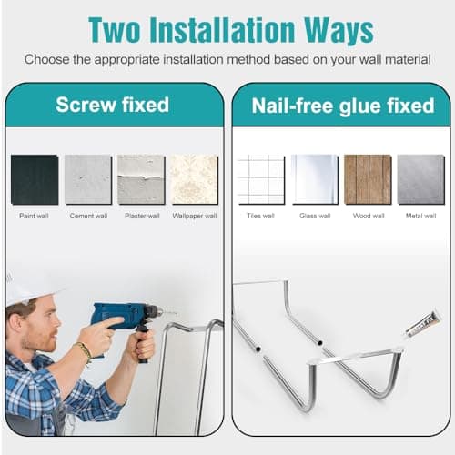 Towel Rack Wall Mounted, Bathroom Towel Storage, Stainless Steel Towel Racks for Bathroom, Bath Towel Holder Organizer for Folded Large Towel Washcloths, Easy to Install, Silver 6