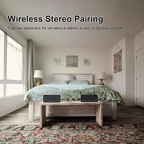 DOSS SoundBox XL Bluetooth Speaker with Subwoofer, 32W Loud Sound, Booming Bass, Dual DSP Technologies, 10H Playtime, TWS, 2.1 Audio Channel, Ideal Christmas & White Elephant Gift for Men, Women-Black 6