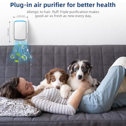 6PCS Air Purifier Plug In,Negative Air Ionizer for Home Use,Filterless Mobile Air Ionizer,Quiet Operation Air Freshener for Kitchen,Home,Office Portable Mini Air Cleaner for Smoke Dust,Odor (1) 6