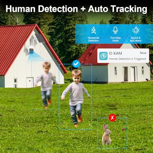 VSTARCAM Solar Camera Outdoor Wireless No Subscription, Dual Cameras, 2K UHD with 10× Zoom, 100% Wire-Free with Battery Powered, 360° Panoramic View, PIR Motion Detection, Siren, 2-Way Audio,IP66 5