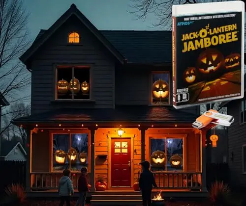 HoliScapes AtmosFX Halloween Digital Decoration USB - Jack-O-Lantern Jamboree