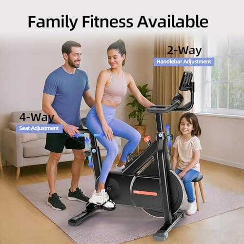 YESOUL Exercise Bike for Home, Self Powered Fan Stationary Bike with Dynamic LED Light Effects, Pro Livestreaming Classes, Smart Exclusive App, 300 LBS Magnetic Resistance Indoor Stationary Cycling Workout Bike for Home 7