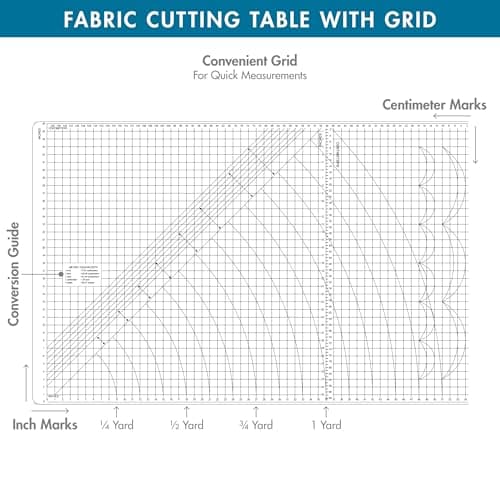 Sew Ready Foldable Hobby and Cutting Grid Table - 58.75" W x 36.5" D White Arts and Crafts Table with Grid Top and Silver Storage Drawers 3