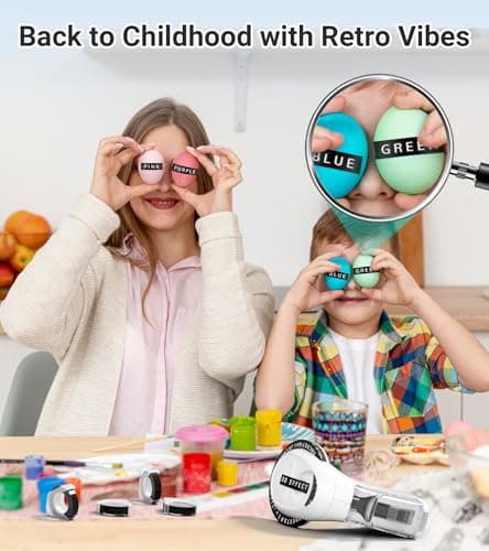 EazeID Embossing Label Maker Machine with 10 Tapes Black, Vintage Manual Labeler, 3D Embossed Label Maker 3/8inch Labels-Waterproof for Scrapbooking Supplies, Home Office & Kids School Items 9