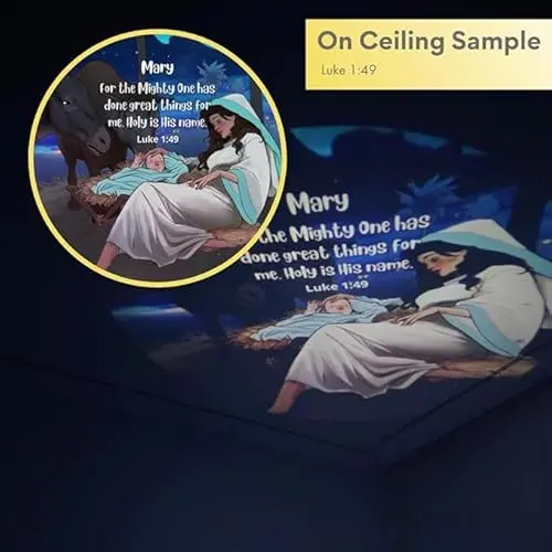 GLORILIGHT Nightlight Projector Set and Girl Heroes of The Faith Disc Set 5