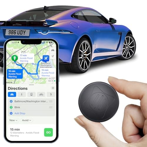 GPS Tracker for Vehicles,Car GPS Tracker Portable Real Time Magnetic GPS Tracking Device, Full Global Coverage Location Tracker for Car,kids,dogs,Trucks/Person. No Subscription Required/No Monthly Fee